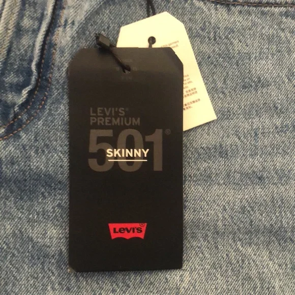 NWT! Levi’s 501 skinny jeans - no stretch. Perfect condition! - Picture 4 of 9